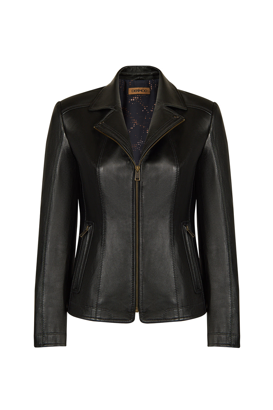 Martha Woman Black Short Leather Jacket 26WGE57271M | Derimod