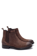 Men's Leather Nubuck Chelsea Boots | Derimod