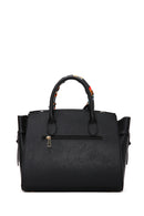 Women's Black Long Strap Handbag with Accessory Detail | Derimod