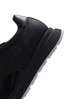 Men's Black Leather Casual Sneaker | Derimod