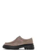 Men's Mink Lace-Up Nubuck Leather Casual Shoes | Derimod