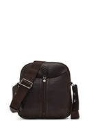 Men's Brown Long Strap Crossbody Bag | Derimod