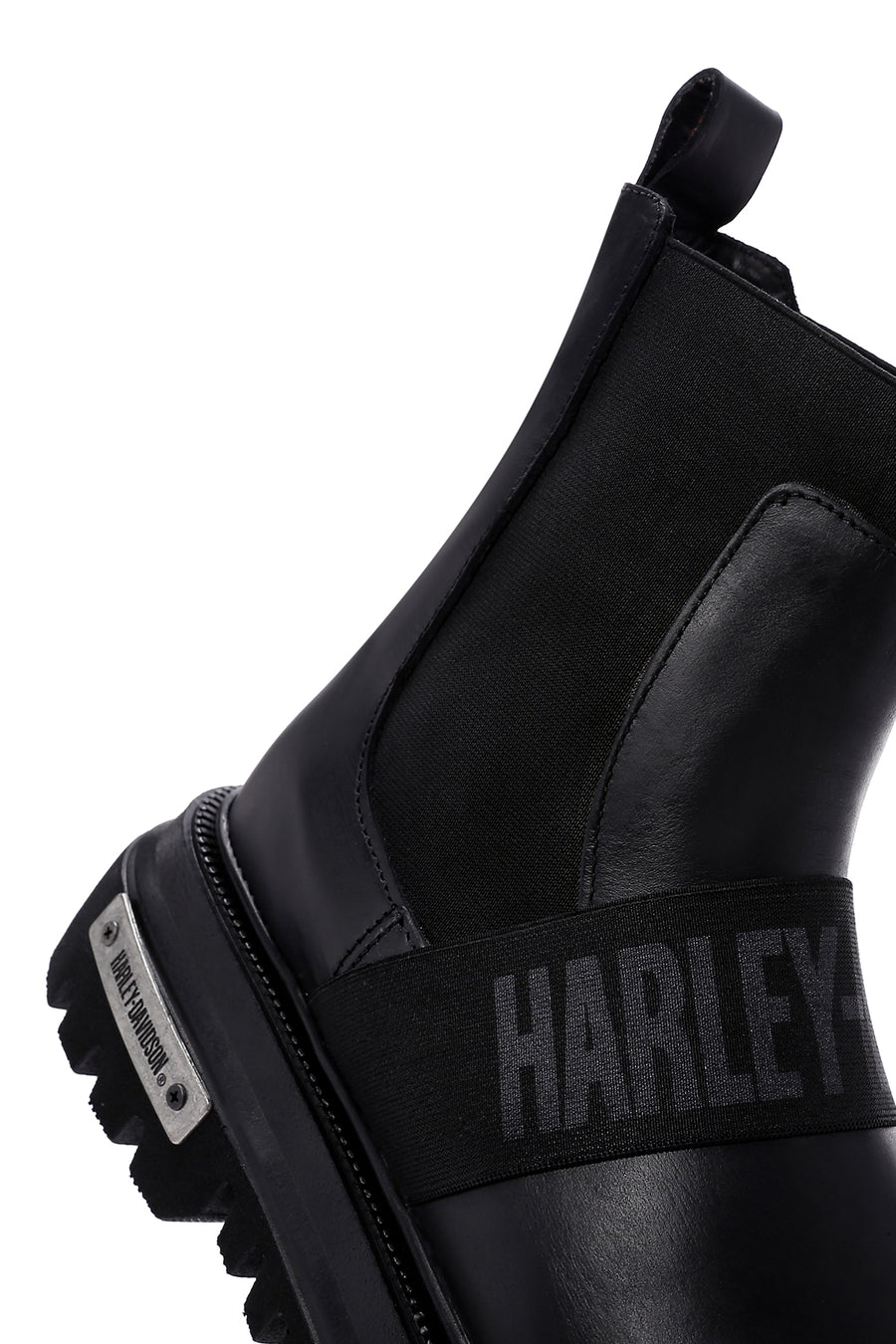 Harley Davidson Men's Black Thick Soled Chelsea Boots