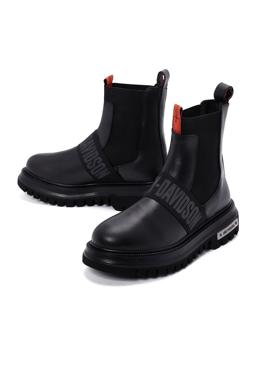 Harley Davidson Men's Black Thick Soled Chelsea Boots
