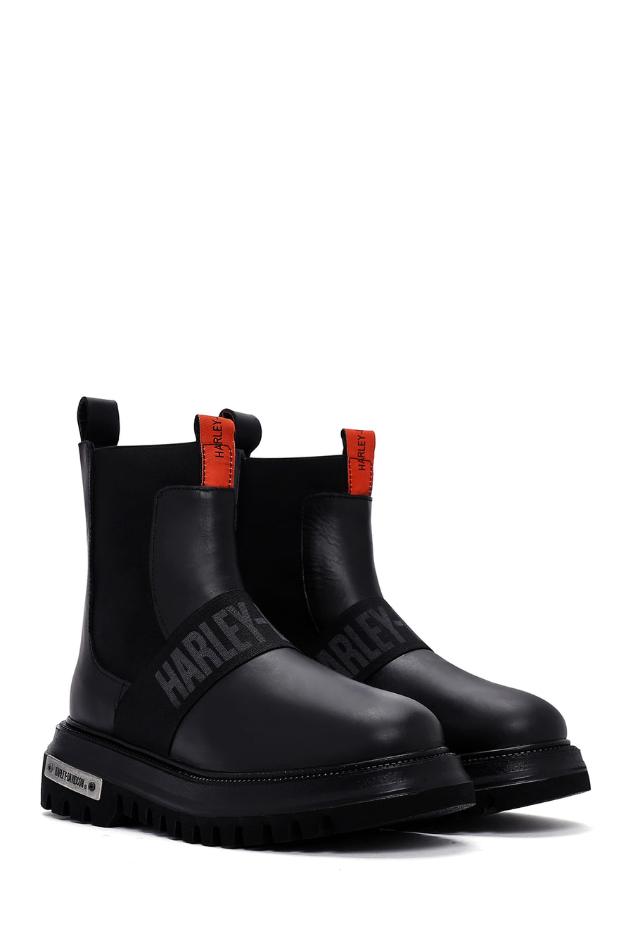 Harley Davidson Men's Black Thick Soled Chelsea Boots