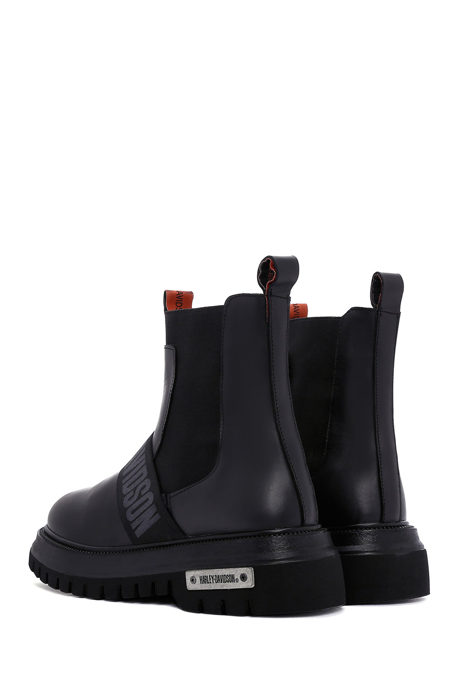 Harley Davidson Men's Black Thick Soled Chelsea Boots