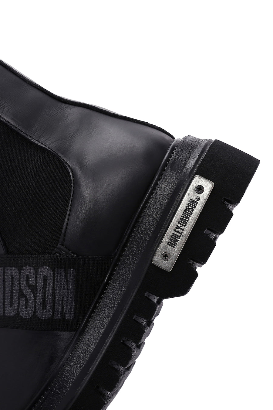 Harley Davidson Men's Black Thick Soled Chelsea Boots