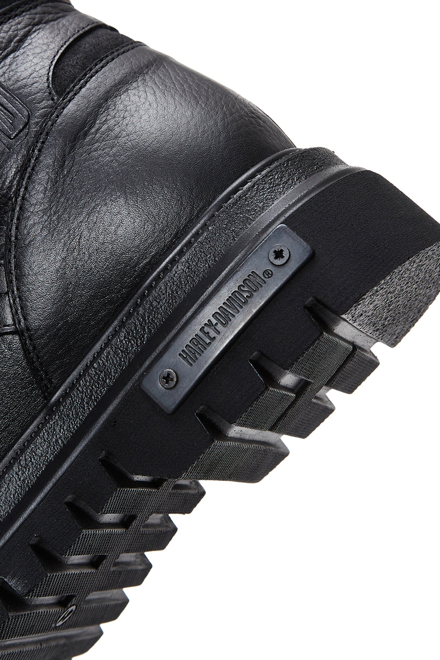 Harley Davidson Men's Black Stein Leather Boots Thick Soled Boots