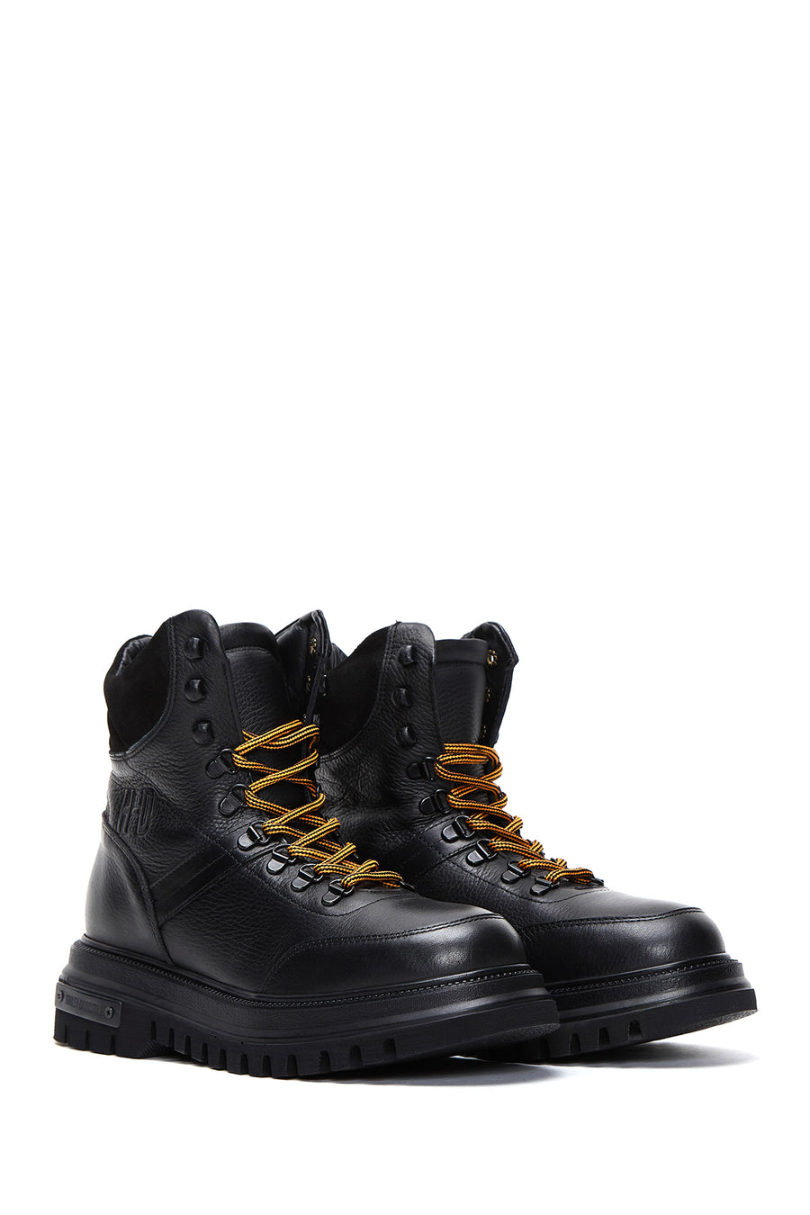 Harley Davidson Men's Black Stein Leather Boots Thick Soled Boots