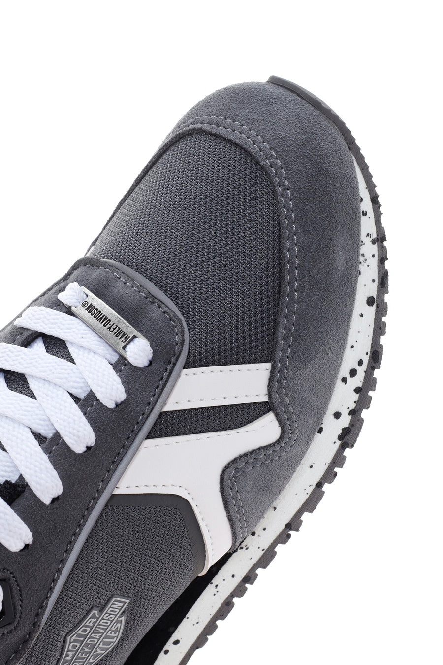 Harley Davidson Erkek Chevelle Gri Süet Detaylı Sneaker