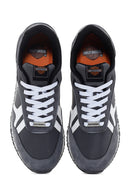 Harley Davidson Erkek Chevelle Gri Süet Detaylı Sneaker | Derimod