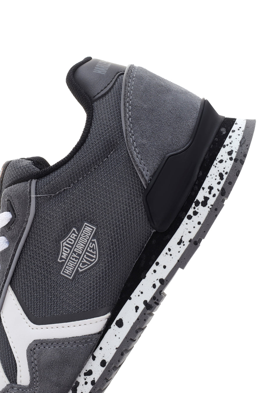 Harley Davidson Erkek Chevelle Gri Süet Detaylı Sneaker