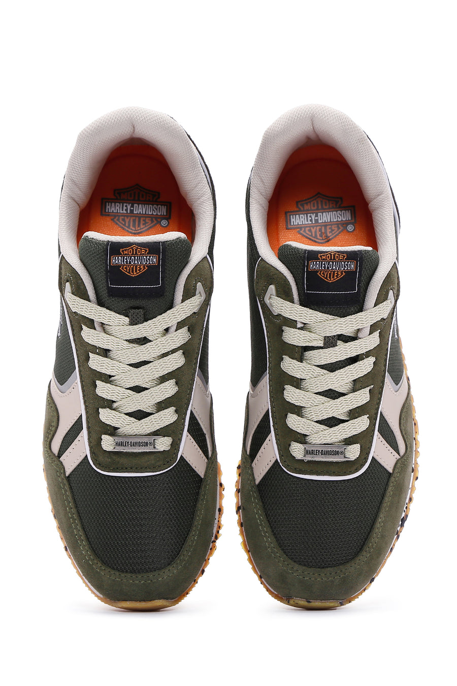Harley Davidson Erkek Chevelle Haki Süet Detaylı Sneaker