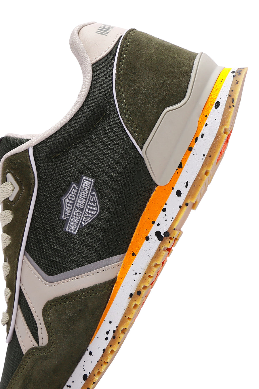 Harley Davidson Erkek Chevelle Haki Süet Detaylı Sneaker
