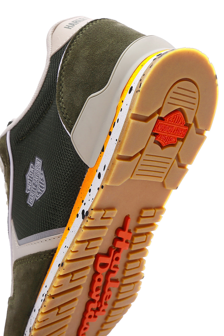 Harley Davidson Erkek Chevelle Haki Süet Detaylı Sneaker
