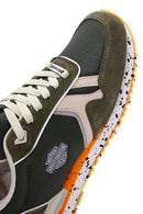 Harley Davidson Erkek Chevelle Haki Süet Detaylı Sneaker | Derimod