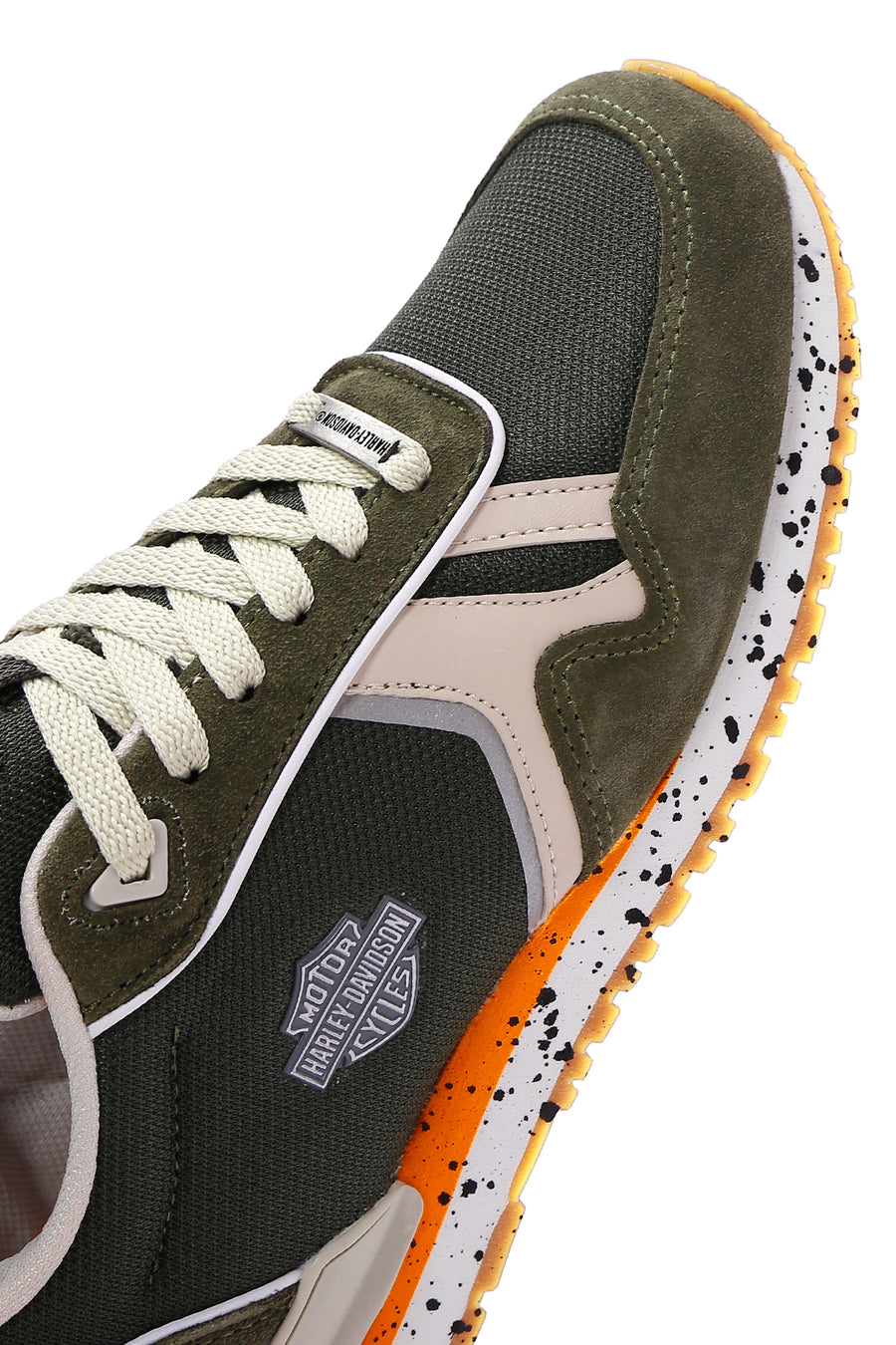 Harley Davidson Erkek Chevelle Haki Süet Detaylı Sneaker