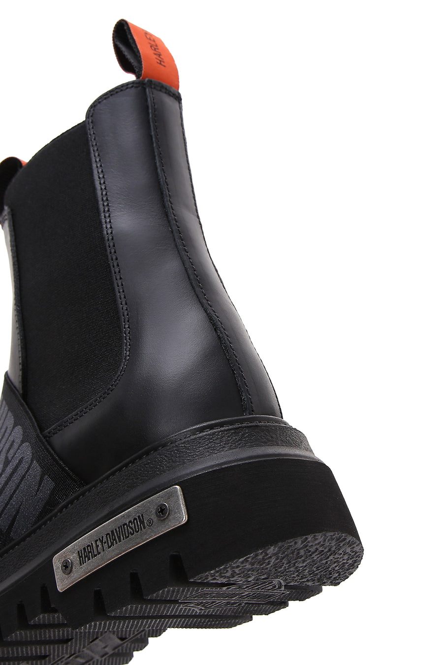 Harley Davidson Women's Black Nefud Leather Chelsea Boots