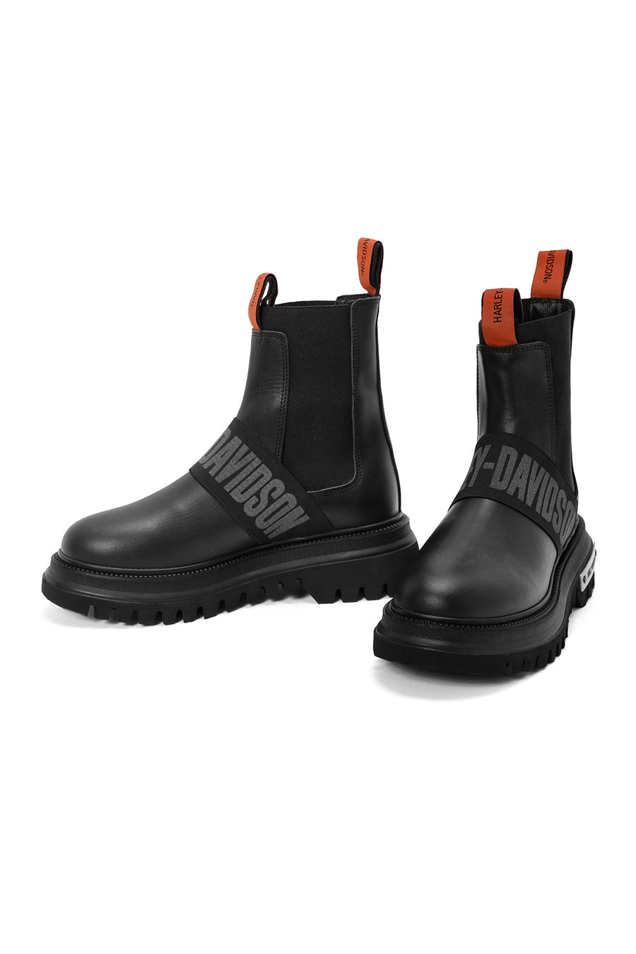 Harley Davidson Women's Black Nefud Leather Chelsea Boots