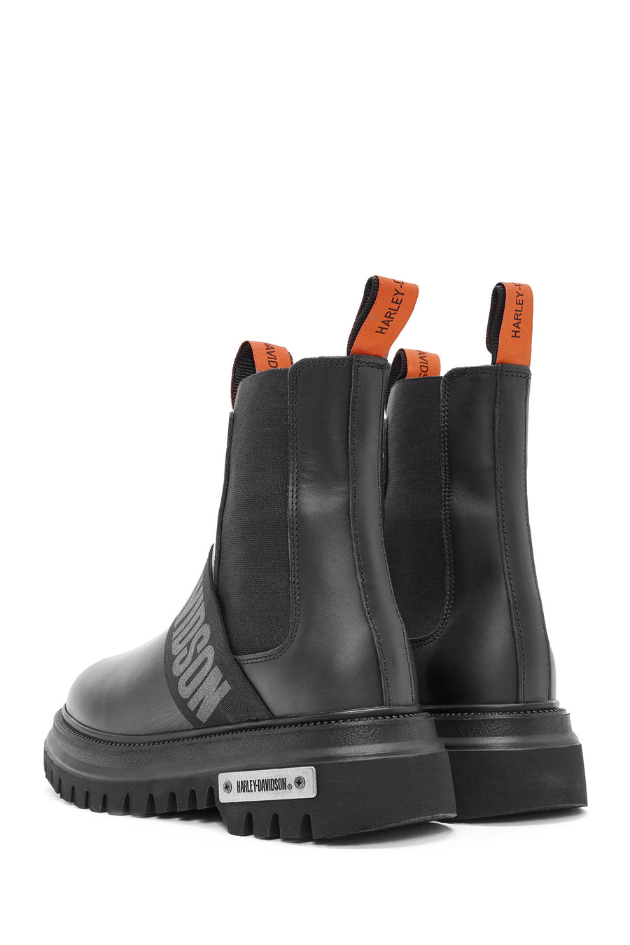 Harley Davidson Women's Black Nefud Leather Chelsea Boots