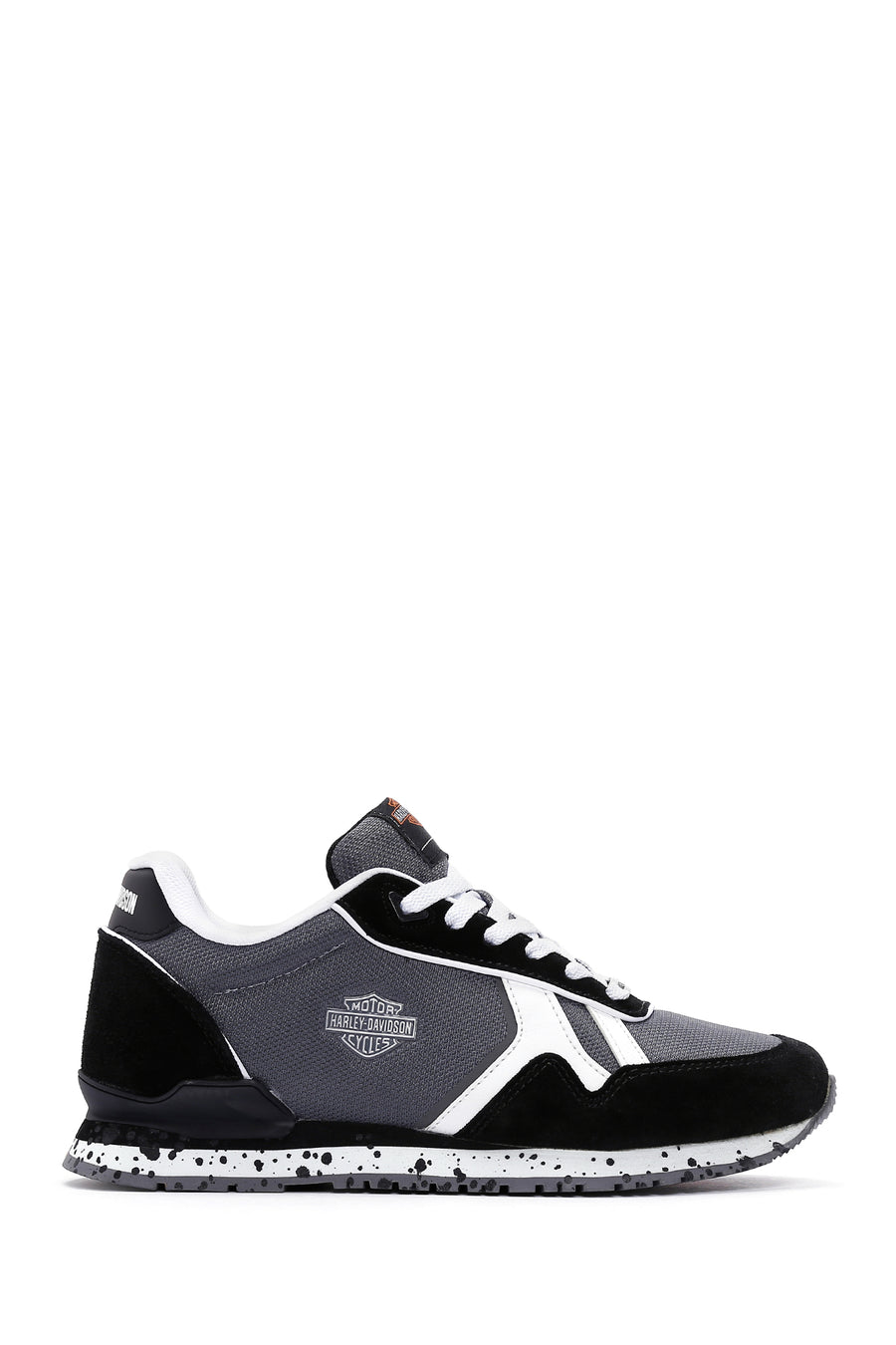 Harley Davidson Kadın Chevelle Siyah Süet Detaylı Sneaker 021Z100588 | Derimod