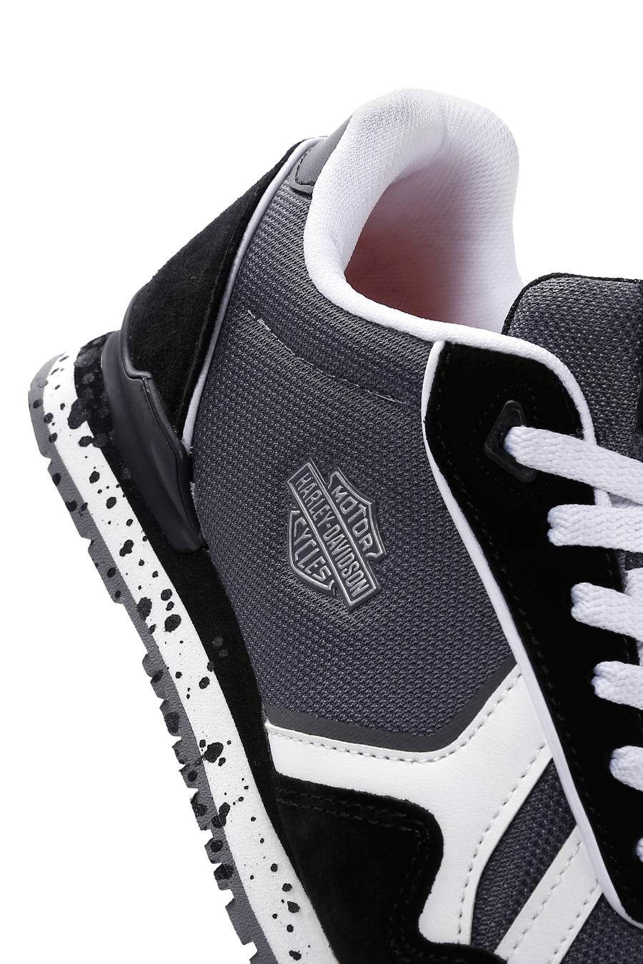 Harley Davidson Kadın Chevelle Siyah Süet Detaylı Sneaker