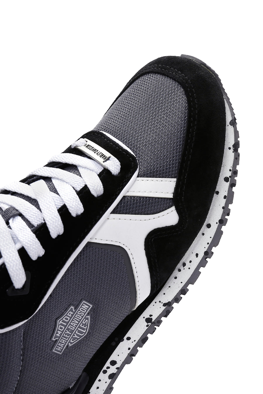 Harley Davidson Kadın Chevelle Siyah Süet Detaylı Sneaker