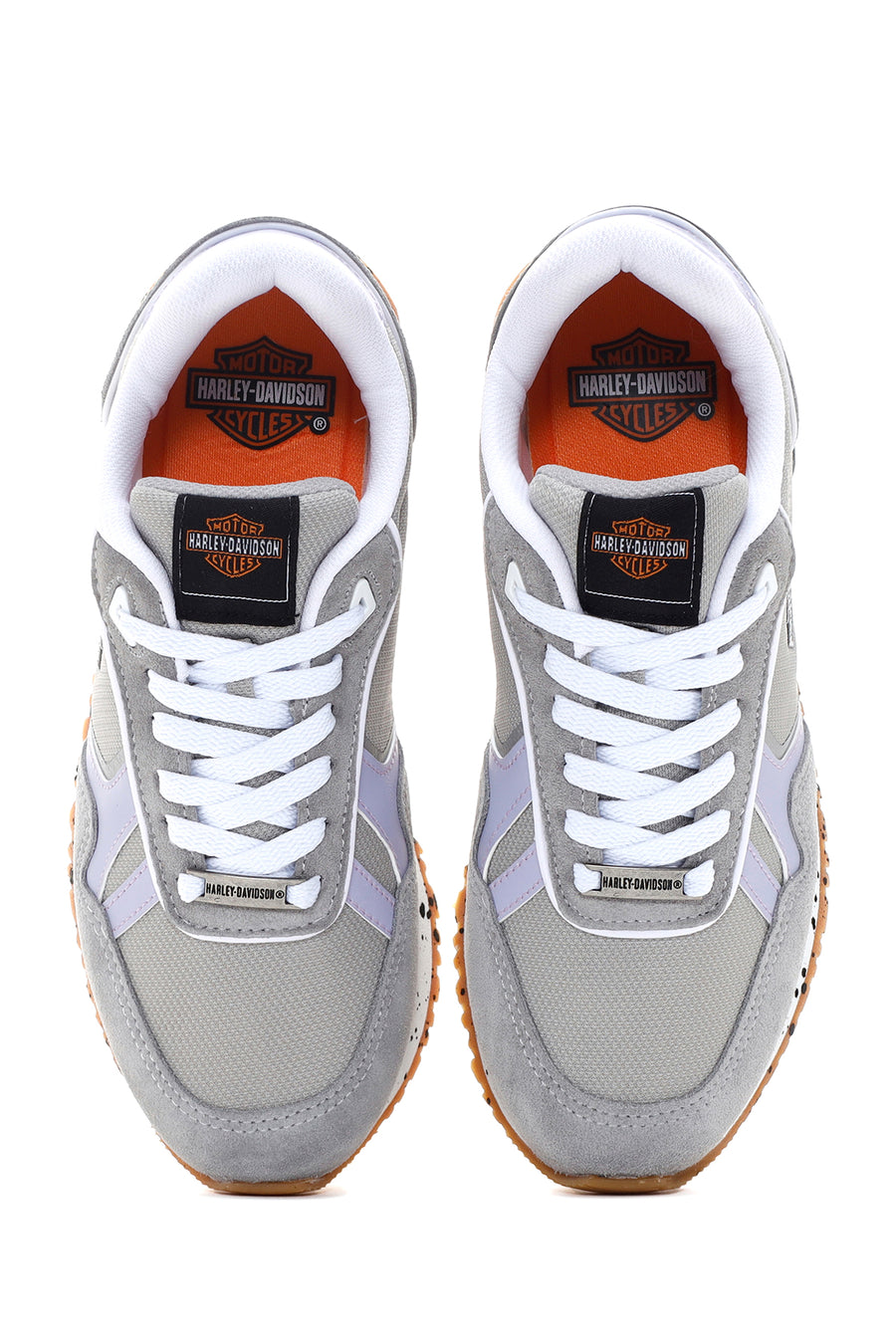 Harley Davidson Kadın Chevelle Gri Süet Detaylı Sneaker