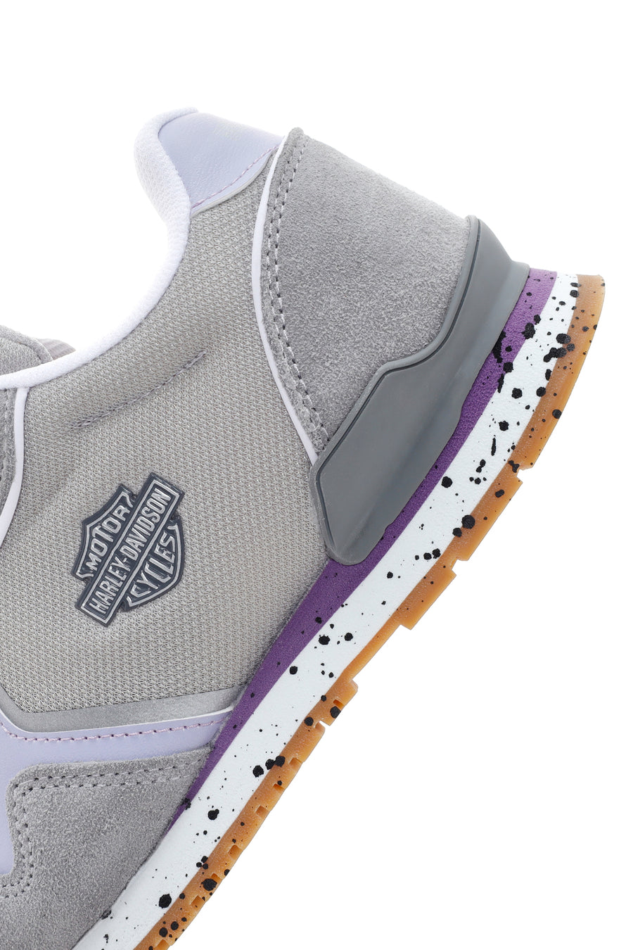 Harley Davidson Kadın Chevelle Gri Süet Detaylı Sneaker