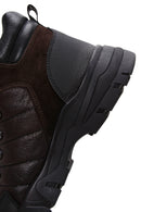 Men's Brown Leather Sports Boots | Derimod