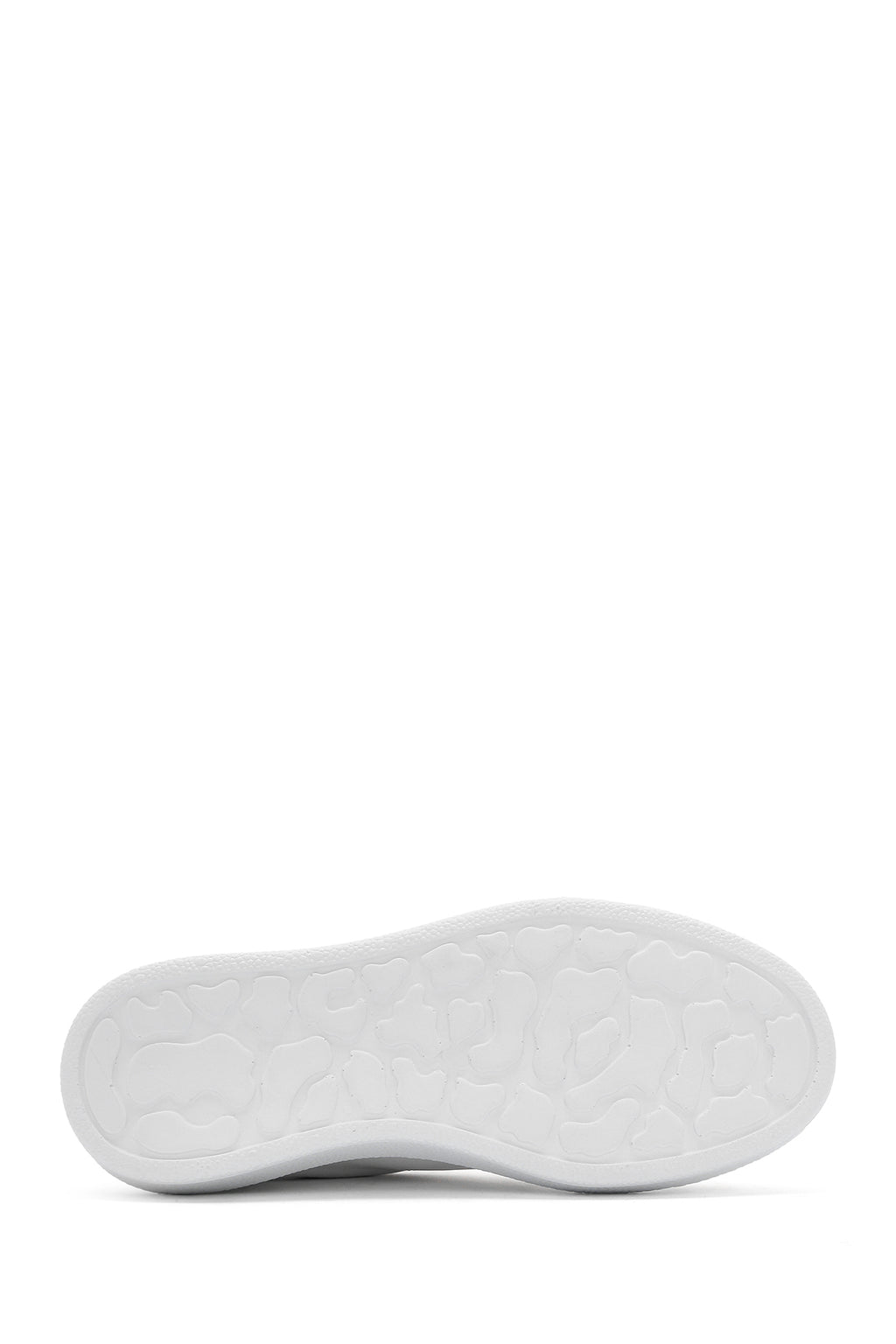 Kadın Beyaz Bağcıklı Deri Sneaker