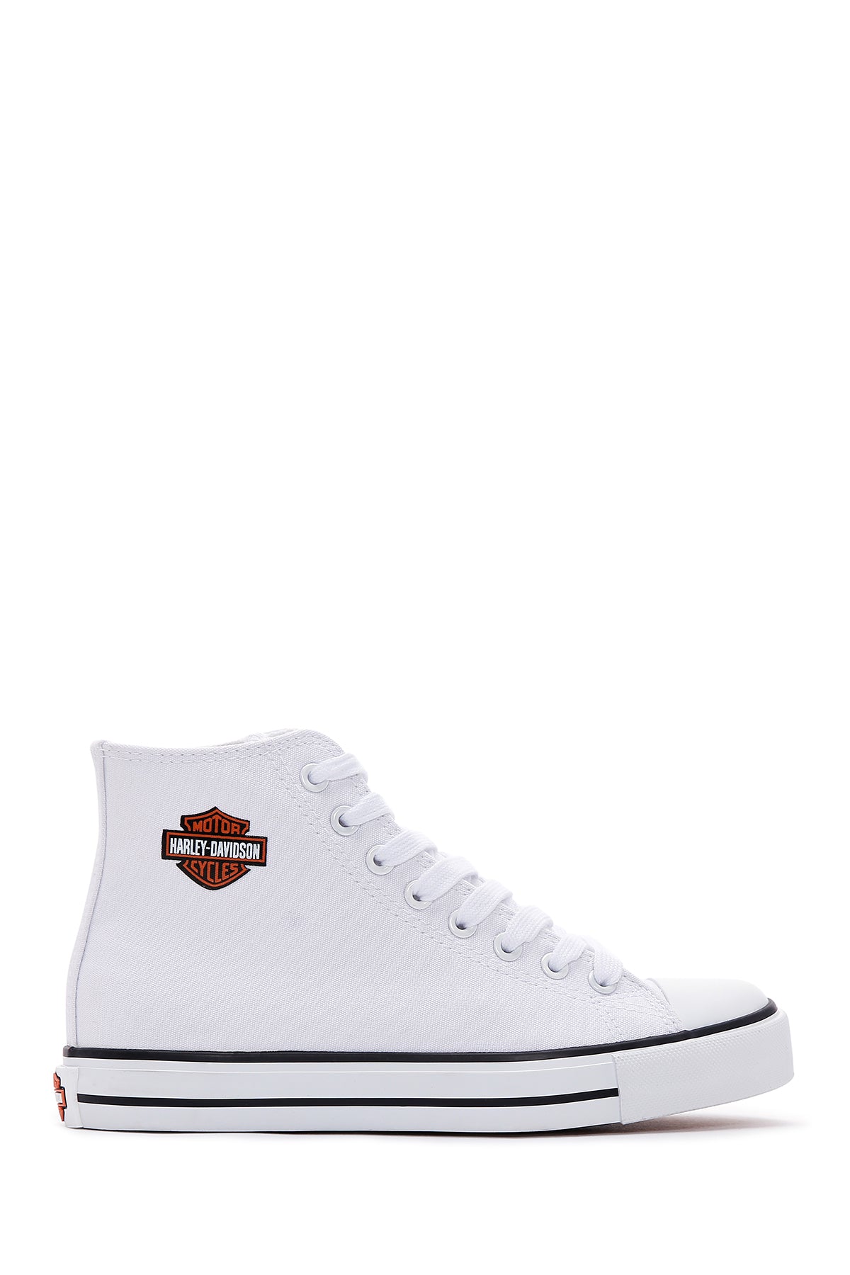 Harley Davidson Kadın Beyaz Pittsburgh Bilekli Sneaker 023Z100162 | Derimod
