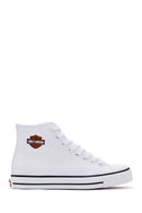 Harley Davidson Kadın Beyaz Pittsburgh Bilekli Sneaker | Derimod