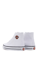 Harley Davidson Kadın Beyaz Pittsburgh Bilekli Sneaker | Derimod