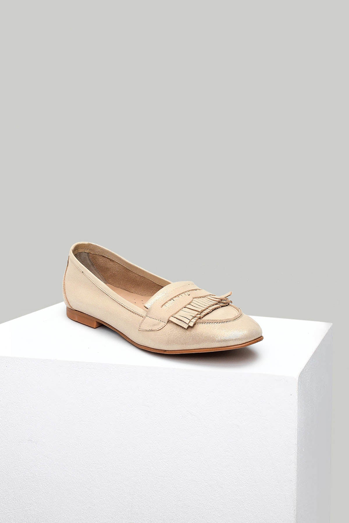 Sarı Kadın Deri Loafer 18SFD280932 | Derimod