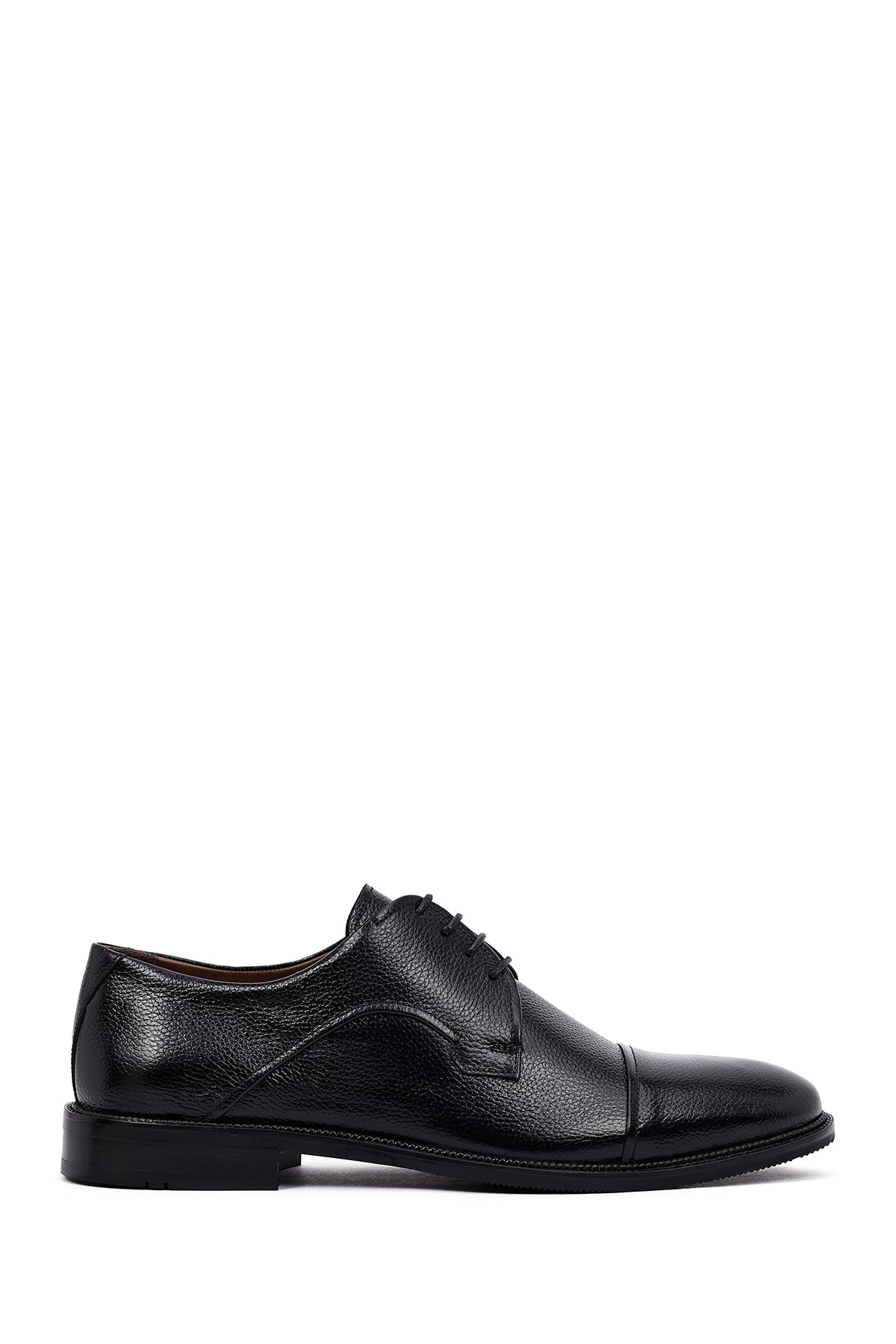Male Black Lace-Up Leather Casual Shoes WM750007DF | Derimod