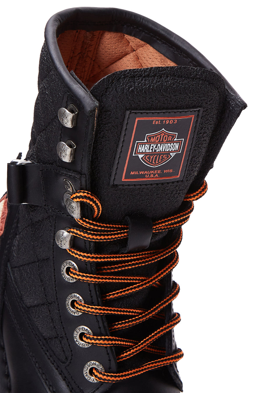 Harley Davidson Kadın Siyah New Worker Deri Postal Bot