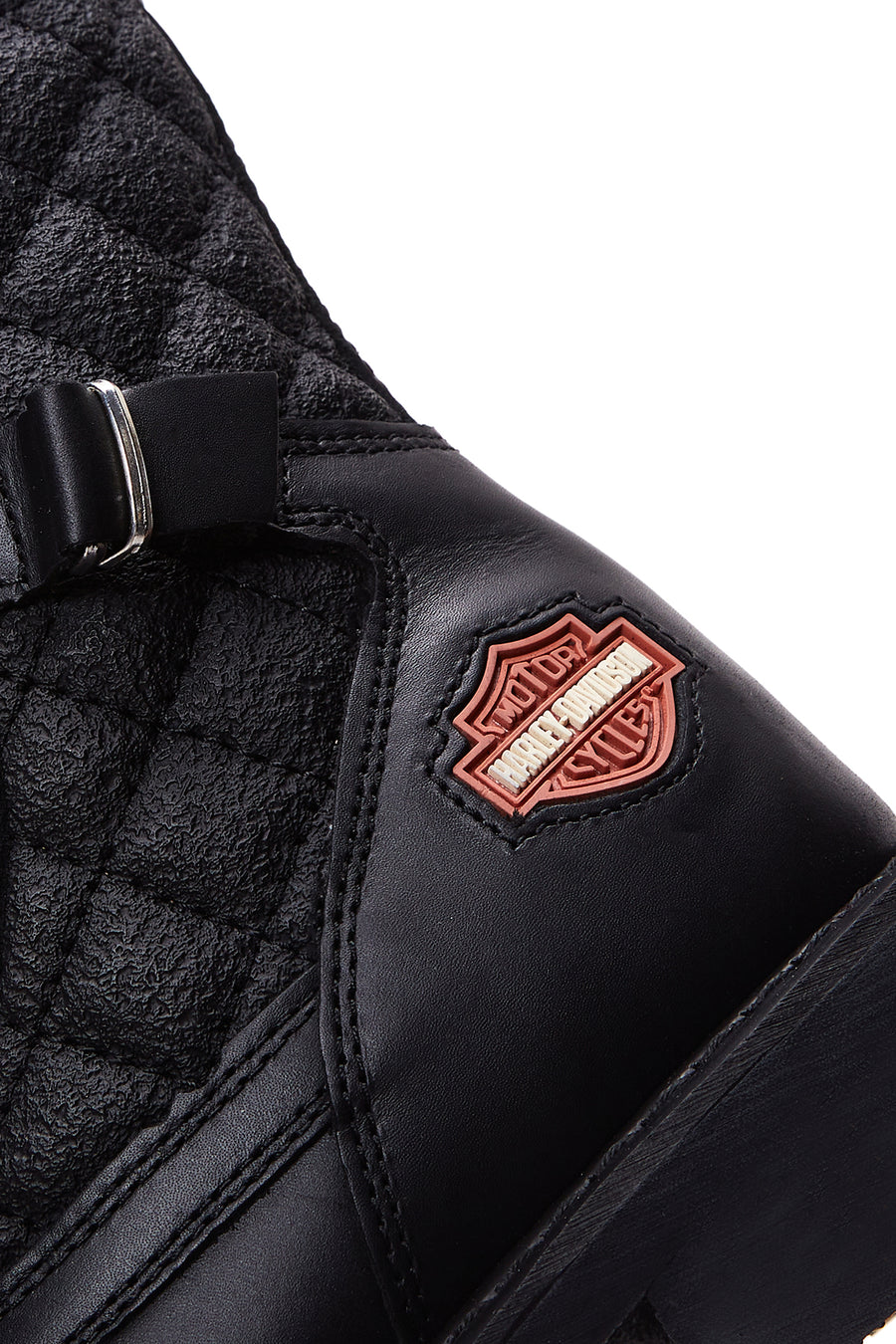 Harley Davidson Kadın Siyah New Worker Deri Postal Bot