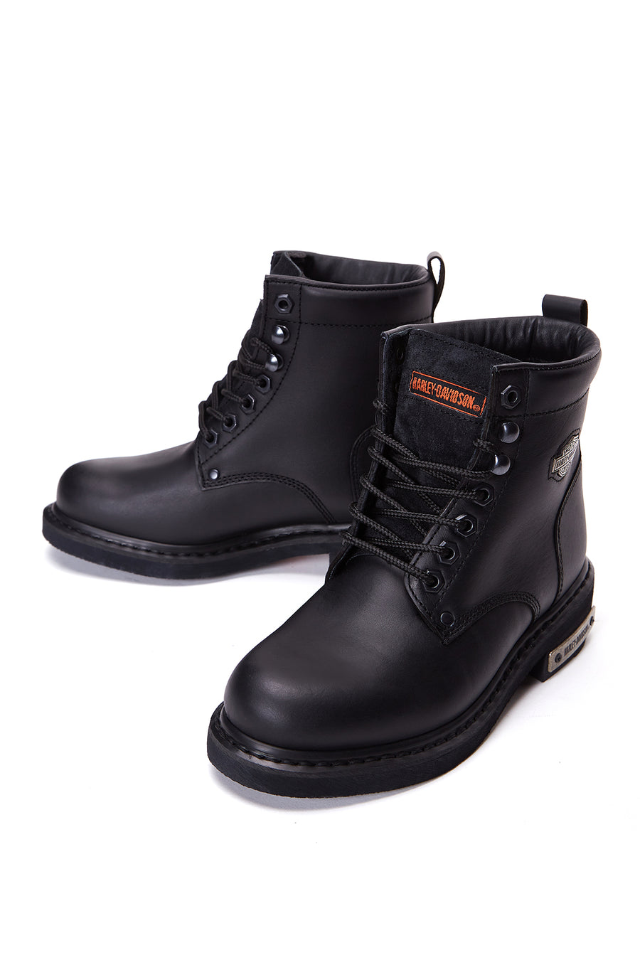 Harley Davidson Kadın Siyah Deri Gibson Postal Bot