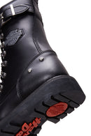 Harley-Davidson Kadın Siyah Gladis Deri Postal Bot | Derimod