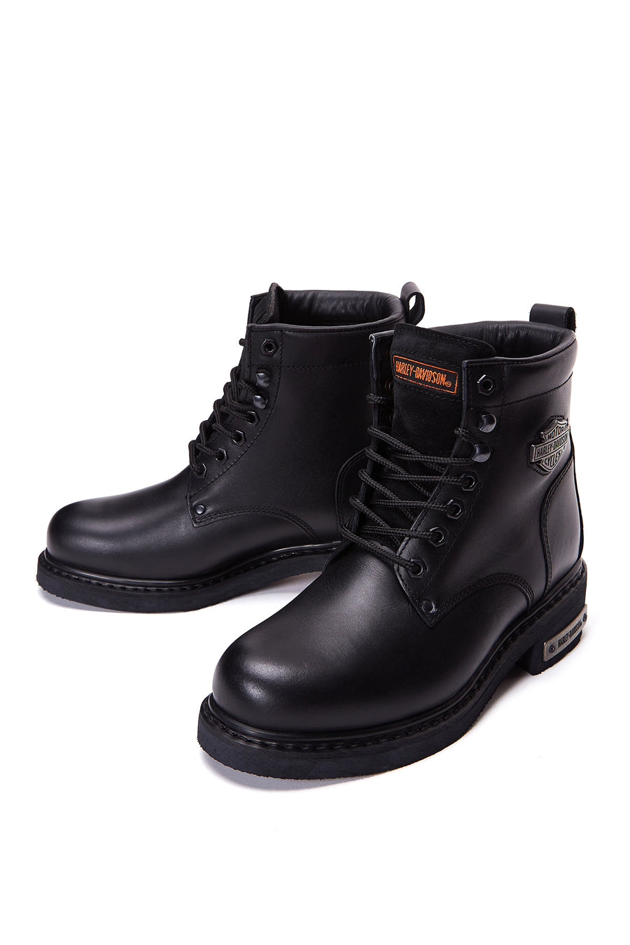 Harley Davidson Men's Black Leather Gibson Boots