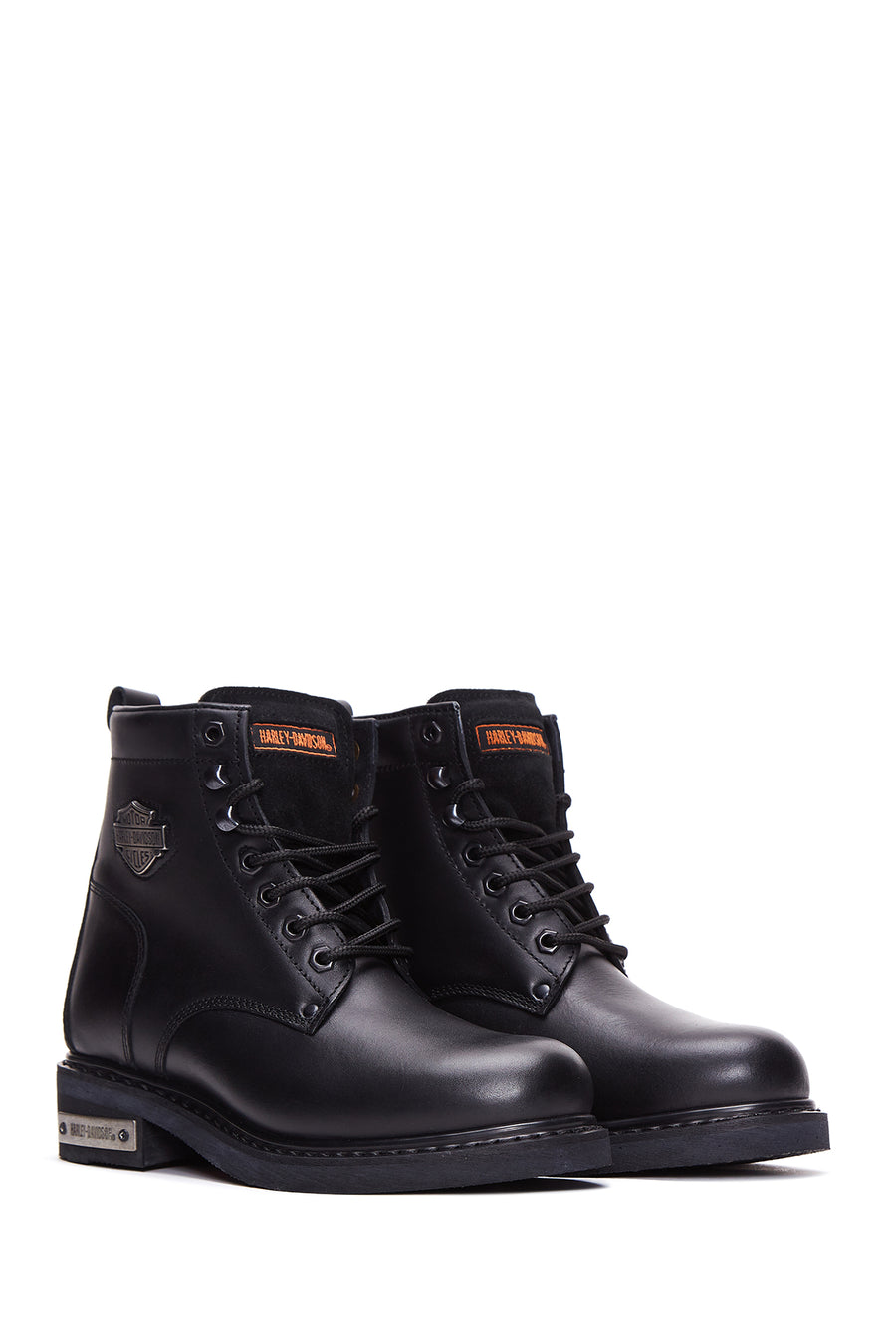 Harley Davidson Men's Black Leather Gibson Boots