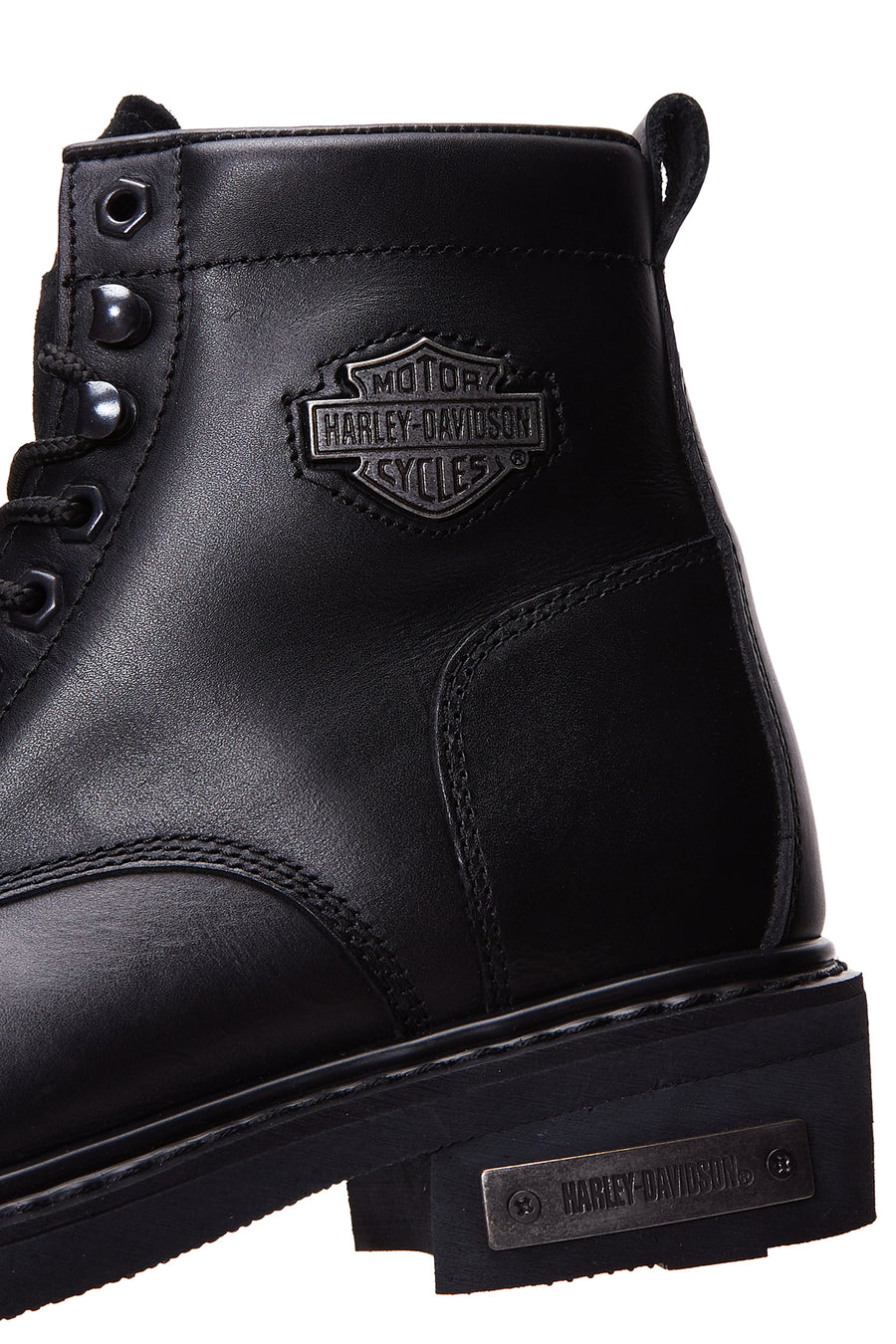 Harley Davidson Men's Black Leather Gibson Boots