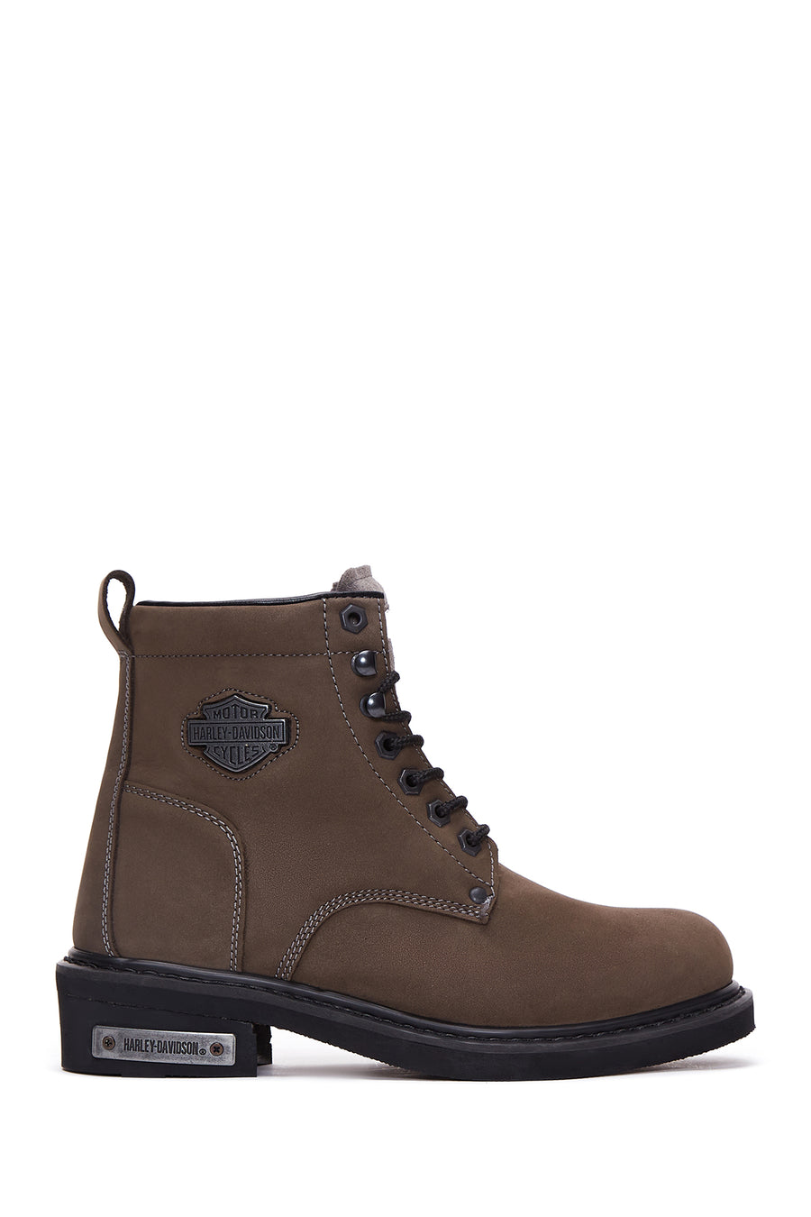 Harley Davidson Men's Mink Nubuck Gibson Leather Boots 025M100109 | Derimod