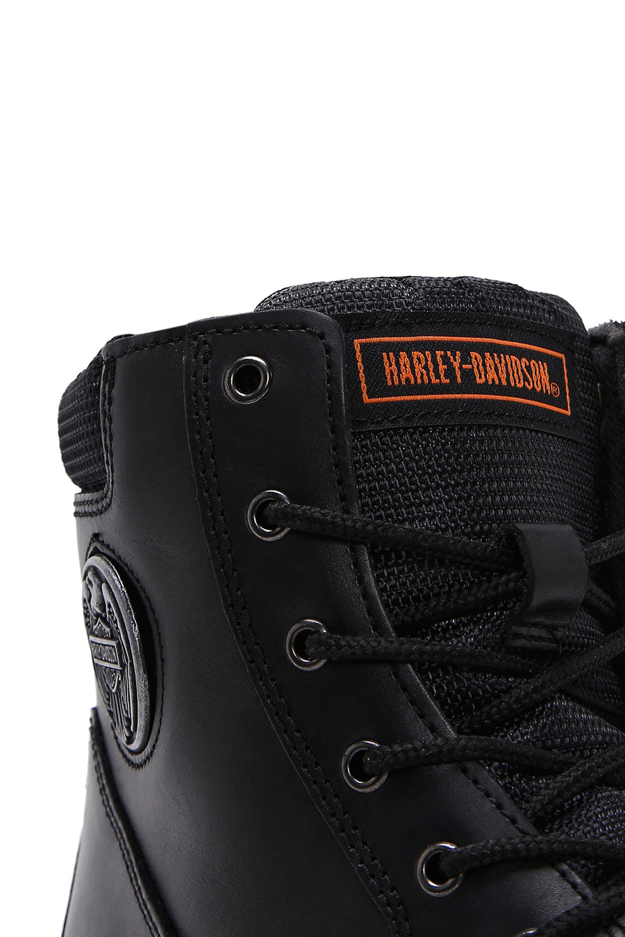 Harley Davidson Erkek Siyah Jim Deri Fermuarlı Bot