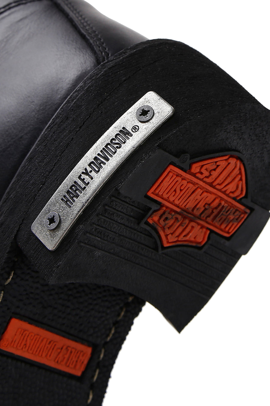 Harley Davidson Erkek Siyah Jim Deri Fermuarlı Bot