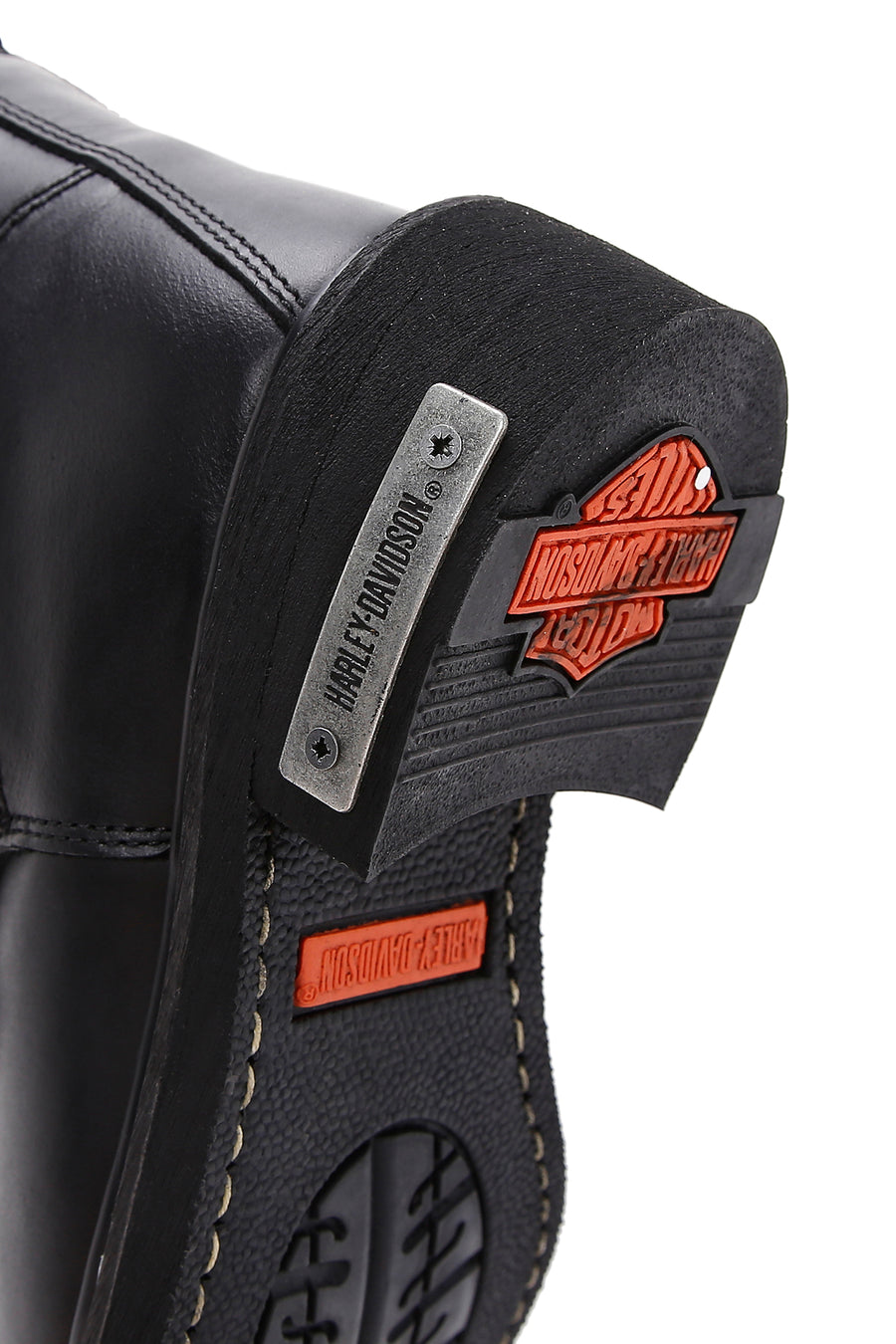Harley Davidson Erkek Siyah Jim Deri Fermuarlı Bot