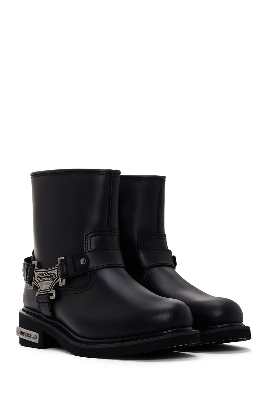 Harley Davidson Men's Black Estes Zippered Leather Boots