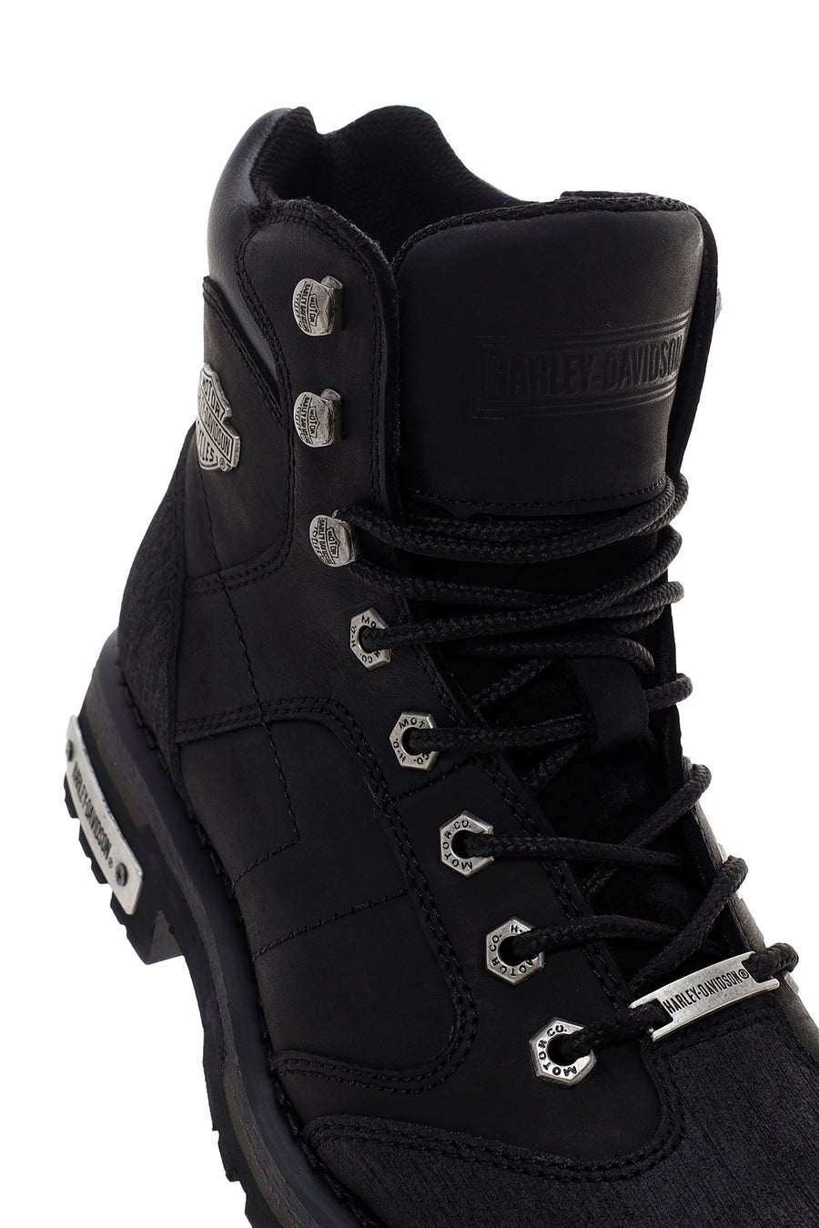 Harley Davidson Men's Black Leather Clemente Boots