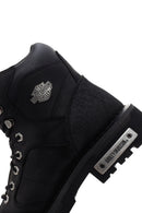 Harley Davidson Men's Black Leather Clemente Boots | Derimod